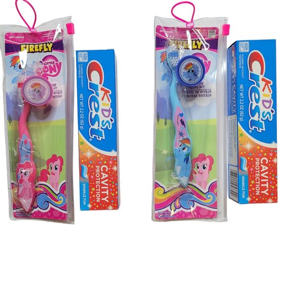 My Little Pony Firefly 4 Value Pk 2Toothbrush & 2 Colgate Fluoride Toothpaste - Picture 2 of 9